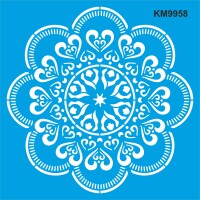 Mandala Deseni - Stencil Boyama Şablonu - StencilSepeti