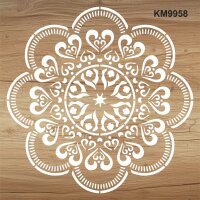Mandala Deseni - Stencil Boyama Şablonu - 2