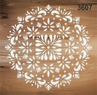 Mandala - Stencil Boyama Şablonu - 2