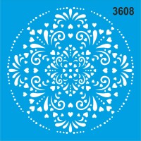 Mandala - Stencil Boyama Şablonu - StencilSepeti
