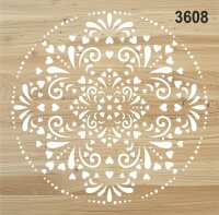 Mandala - Stencil Boyama Şablonu - 2