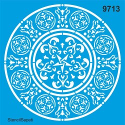 Mandala - Stencil Desen Şablonu - StencilSepeti