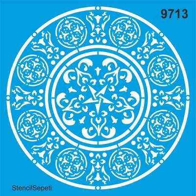Mandala - Stencil Desen Şablonu - 1