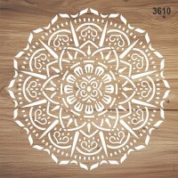 Mandala - Stencil Boyama Şablonu - 2