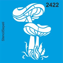 Mantarlar - Stencil Şablon - StencilSepeti