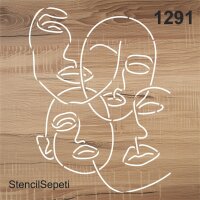 Mask - Stencil Boyama Şablonu - 2