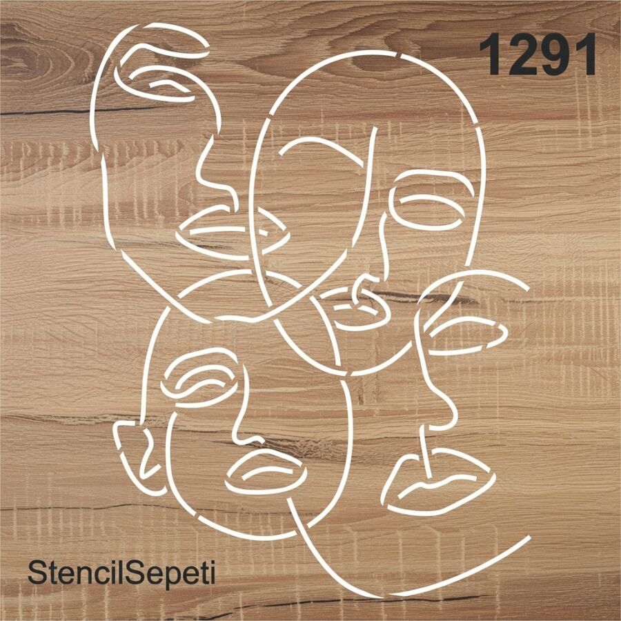 Mask - Stencil Boyama Şablonu - 2