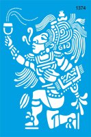 Maya Deseni - Stencil Boyama Şablonu - StencilSepeti