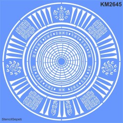 Maya Deseni - Stencil Boyama Şablonu - 1