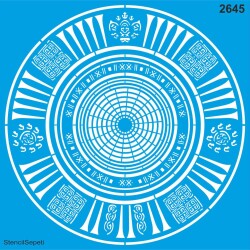 Maya Deseni - Stencil Şablon - StencilSepeti