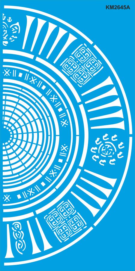 Maya Duvar Deseni - Stencil Boyama Şablonu - 1