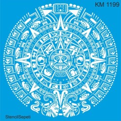 Maya Takvimi - Stencil Boyama Şablonu - StencilSepeti
