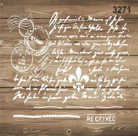 Mektup - Stencil Boyama Şablonu - 2