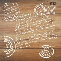 Mektup - Stencil Boyama Şablonu - 2