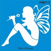 Melek Deseni - Stencil Boyama Şablonu - StencilSepeti