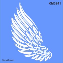 Melek Kanadı - Stencil Boyama Şablonu - StencilSepeti