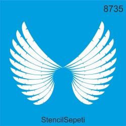 Melek Kanatları - StencilSepeti
