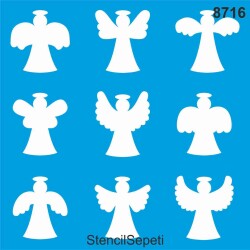 Melekler - StencilSepeti