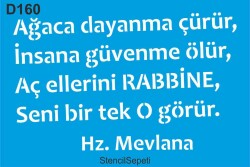 Mevlana - Stencil Boyama Şablonu - StencilSepeti
