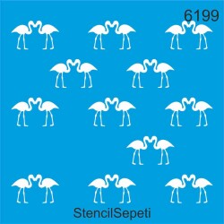 Mini Flamingo - StencilSepeti
