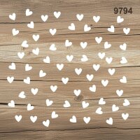 Mini Kalpler - Stencil Boyama Şablonu - 2