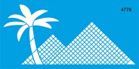 Mısır Piramitleri - Stencil Şablonu - 1