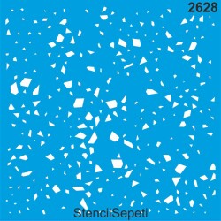 Mozaik Deseni - Stencil Boyama Şablonu - StencilSepeti