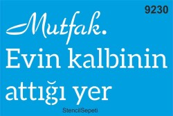 Mutfak Stencil Boyama Şablonu - StencilSepeti