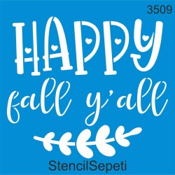 Mutlu Baharlar Deseni - Stencil Boyama Şablonu - StencilSepeti