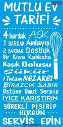 Mutlu Ev Tarifi - StencilSepeti