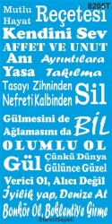 Mutlu Hayat Reçetesi (Türkçe) - StencilSepeti