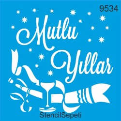 Mutlu Yıllar - StencilSepeti