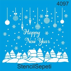 Mutlu Yıllar - StencilSepeti
