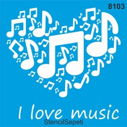 Müzik Aşkı - StencilSepeti