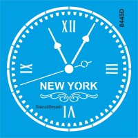 Saat New York - Stencil Şablonu - StencilSepeti