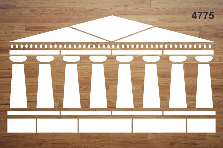 Olimpos Zeus Tapınağı - Stencil Boyama Şablonu - 2