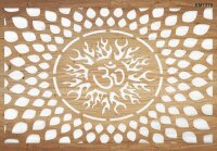 Om Deseni Stencil Boyama Şablonu - 2