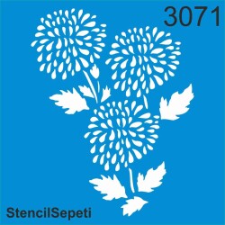 Ortanca Deseni - Stencil Şablon - StencilSepeti