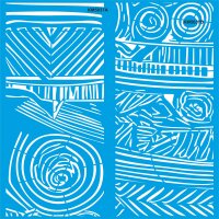 Otantik Afrika Deseni Stencil Boyama Şablonu - StencilSepeti