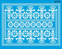 Otantik Duvar Deseni - Stencil Boyama Şablonu - 1