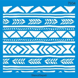 Otantik Duvar deseni - StencilSepeti