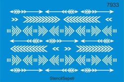 Otantik Duvar Deseni - Stencil Şablon - StencilSepeti