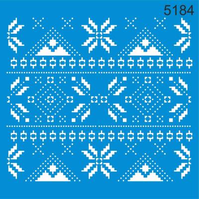 Otantik Kilim Deseni - Stencil Boyama Şablonu - 1