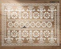 Otantik Duvar Deseni - Stencil Boyama Şablonu - 2