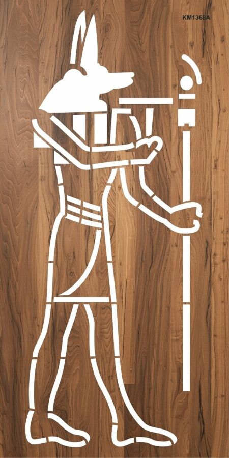 Mısır Deseni - Stencil Boyama Şablonu - 2