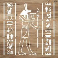 Otantik Mısır Deseni - Stencil Boyama Şablonu - 3