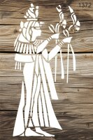 Otantik Mısır Deseni - Stencil Boyama Şablonu - 2