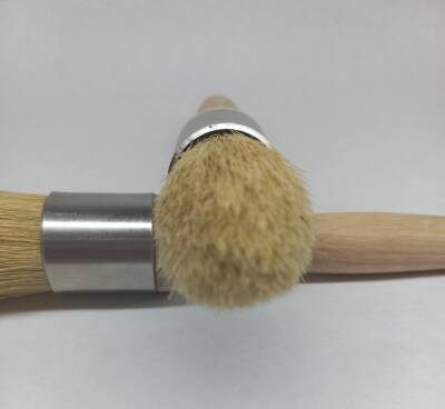 Oval Uçlu Fırça 22 cm - Eskitme Wax Fırçası - 2