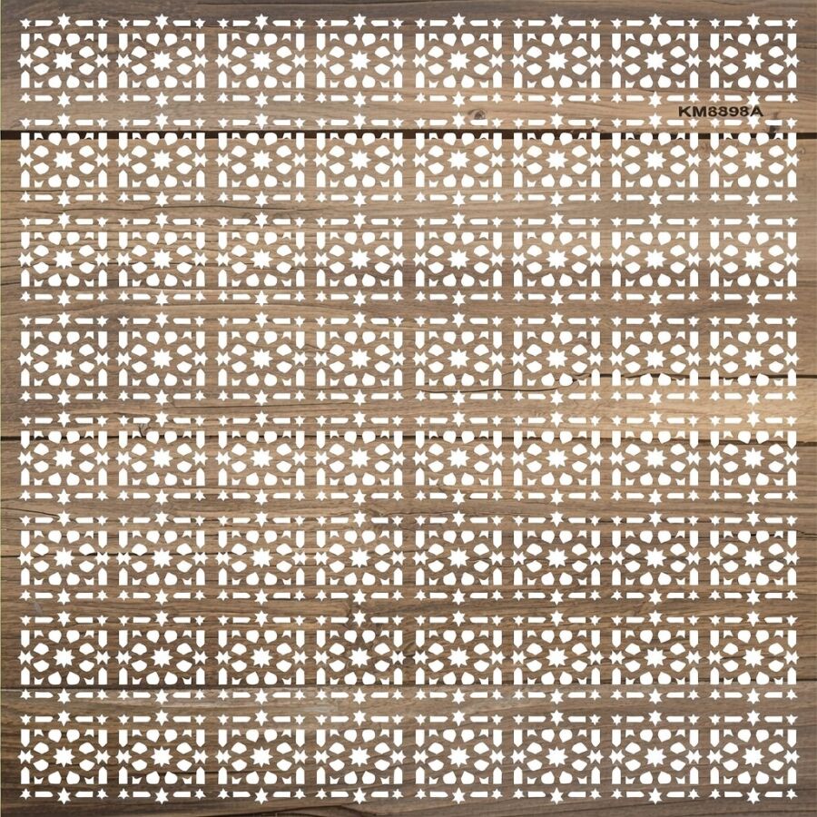 Özel Kündekari Deseni - Stencil Boyama Şablonu - 2