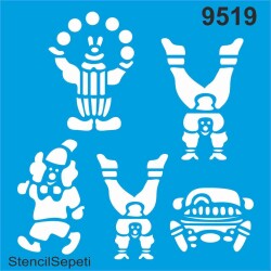 Palyaço - StencilSepeti